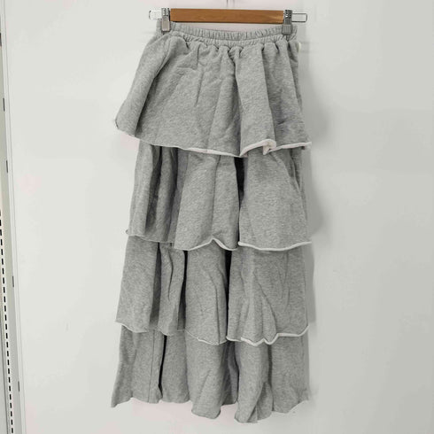 2..litr sweat frill long skirt スウェットフリルロングスカート レディース