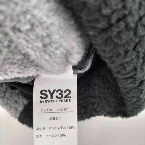 エスワイサーティトゥー SY32 by SWEET YEARS NEW TYPE NEO ANORAK FLEECE ラバーパッチアノラックボアジャケット メンズ JPN:L
