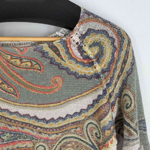 CHICO’S ペイズリー柄コットンナイロンニット レディース 1