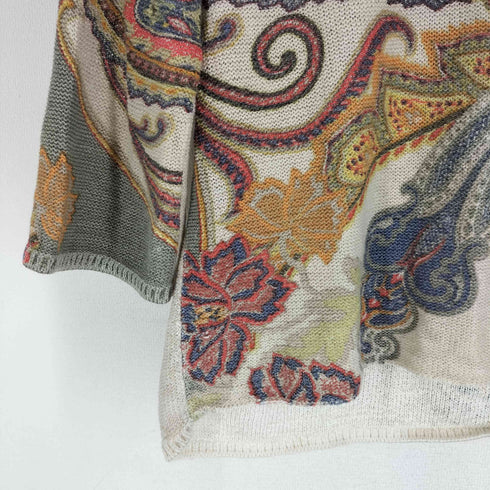CHICO’S ペイズリー柄コットンナイロンニット レディース 1