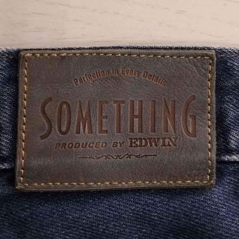サムシング SOMETHING ワイド ストレート デニムパンツ メンズ W66 H93