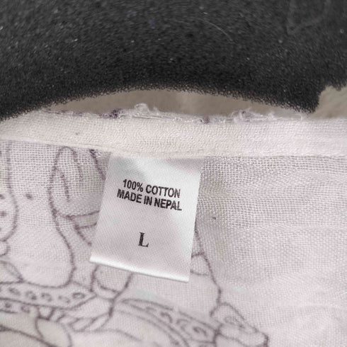 MADE IN NEPAL クルタシャツ エスニック タイト メンズ import:L