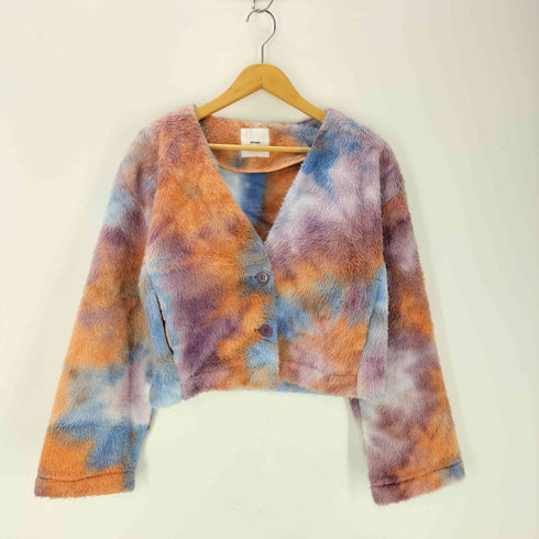 アトモス atmos 20AW タイダイ フリース カーデ MIX タイダイ フリース 台形 スカート MIX レディース FREE