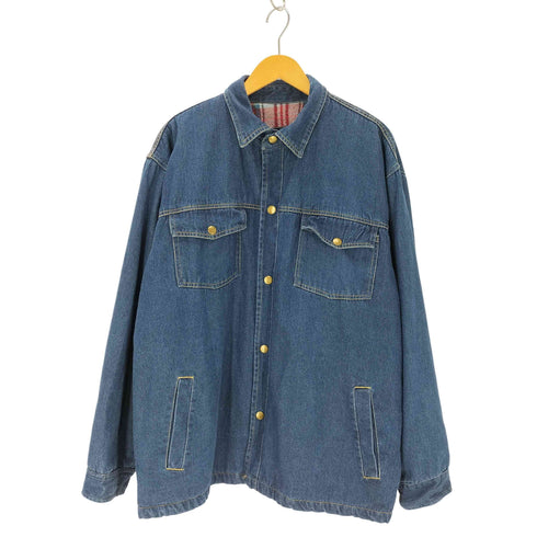 デューク duke デニムカバーオール 裏地チェック柄 メンズ JPN:XXL
