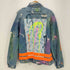 ザラ ZARA ペイントダメージデニムジャケット メンズ import:M