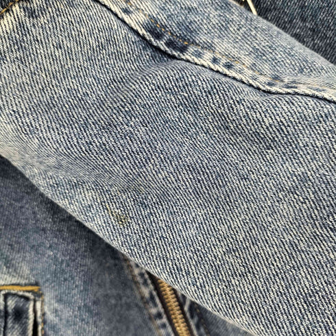 ザラ ZARA ダブルライダース デニムジャケット メンズ import:M