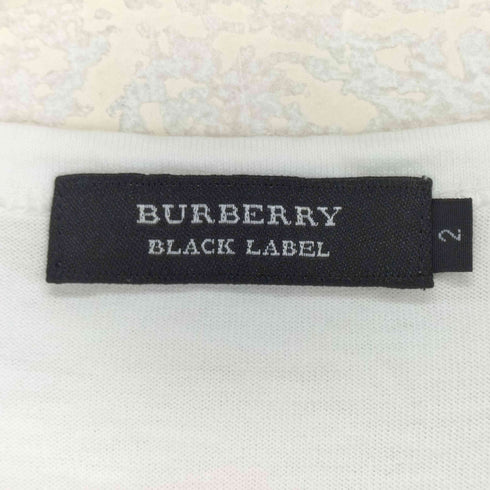 バーバリーブラックレーベル BURBERRY BLACK LABEL ホースロゴアーガイルTシャツ レディース 2