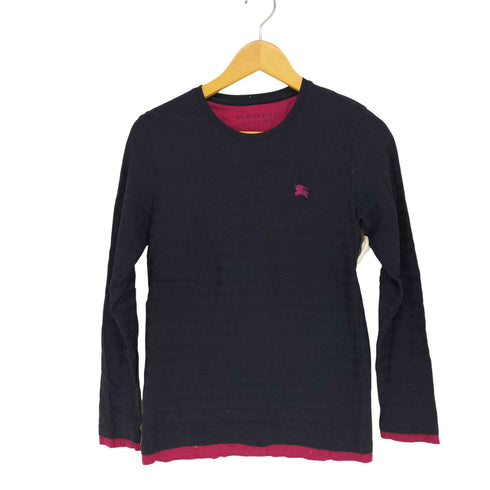 バーバリーブラックレーベル BURBERRY BLACK LABEL ホースロゴ L/Sカットソー レディース 2