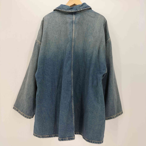 ザラ ZARA ハーフジップ デニム ワンピース レディース import:M