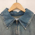 ザラ ZARA ハーフジップ デニム ワンピース レディース import:M