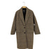 ザラ ZARA ガンクラブチェック 2Bロングコート レディース import:S