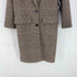 ザラ ZARA ガンクラブチェック 2Bロングコート レディース import:S