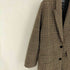ザラ ZARA ガンクラブチェック 2Bロングコート レディース import:S