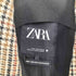 ザラ ZARA ガンクラブチェック 2Bロングコート レディース import:S