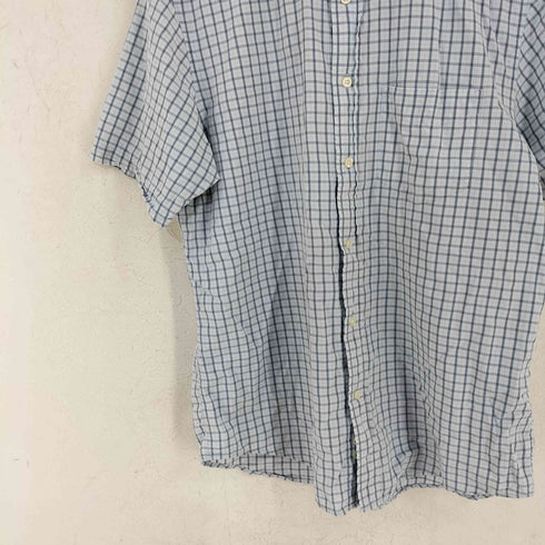 ギャップ Gap 00s ボタンダウン チェックS/Sシャツ メンズ import:M