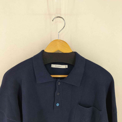 マウジー moussy BIG KNIT POLO レディース FREE