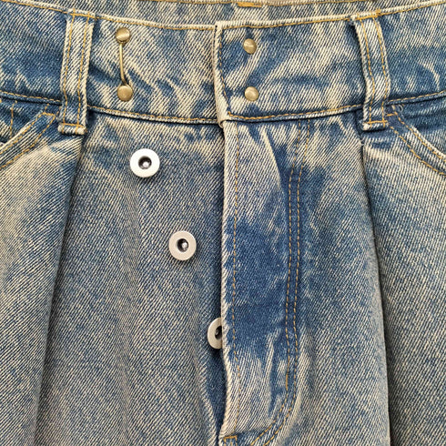 ケイタマルヤマ KEITA MARUYAMA 23AW 2wayタックワイドデニムパンツ レディース JPN:0