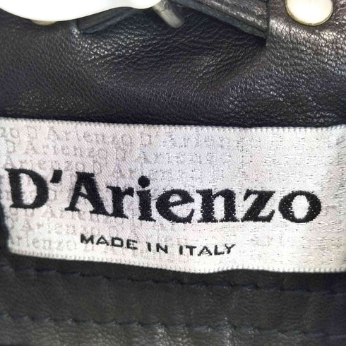 D'Arienzo TABASA イタリア製 シープスキンレザージャケット レディース JPN:S