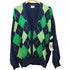 ユナイテッドカラーズオブベネトン UNITED COLORS OF BENETTON アーガイルチェック コットンニット L/S カーディガン メンズ import:M