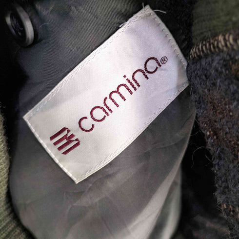 CORMINA ウール混 総柄 スタンドカラージャケット メルトン メンズ JPN:XL
