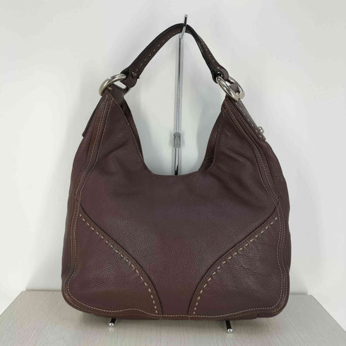 FRANCESCO BIASIA ステッチデザイン レザー ハンドバッグ レディース