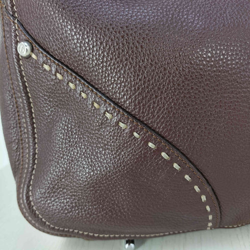 FRANCESCO BIASIA ステッチデザイン レザー ハンドバッグ レディース
