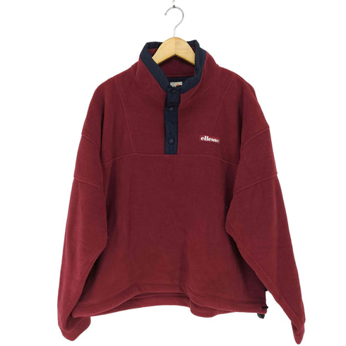 エレッセ ellesse オーバーサイズプルオーバーフリースジャケット メンズ L