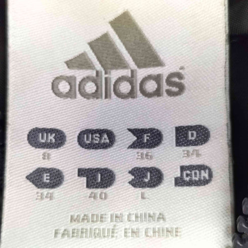 アディダス adidas ロゴ刺繍 フルジップ ダウンコート ベンチコート レディース JPN:L