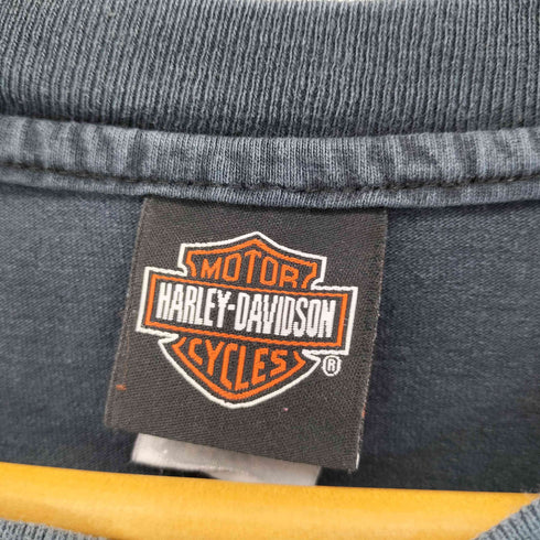 ハーレーダビッドソン HARLEY-DAVIDSON ヘンリーネック ポケットS/S Tシャツ ビッグサイズ メンズ