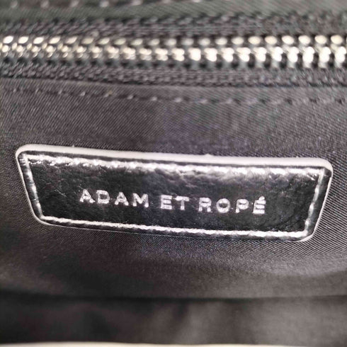 アダムエロペ Adam et Rope スクエアロゴショルダーバッグ サステナブル レディース