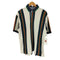 トミーヒルフィガー TOMMY HILFIGER ストライプ 鹿の子ポロシャツ メンズ import:L