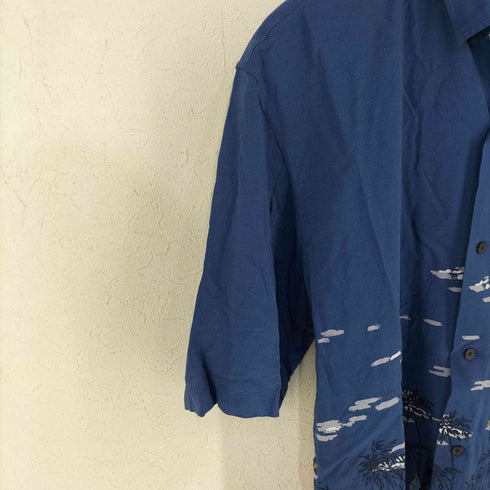 ユニクロ UNIQLO レーヨンプリントオープンカラーシャツ メンズ JPN:L