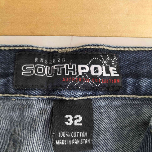サウスポール SOUTHPOLE 90-00s ペンキ加工 デニム ペインターパンツ BBOY メンズ 32inch