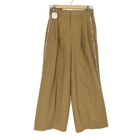 ビューティフルピープル beautiful people selvedge logo chino two tuck wide pants レディース JPN:36