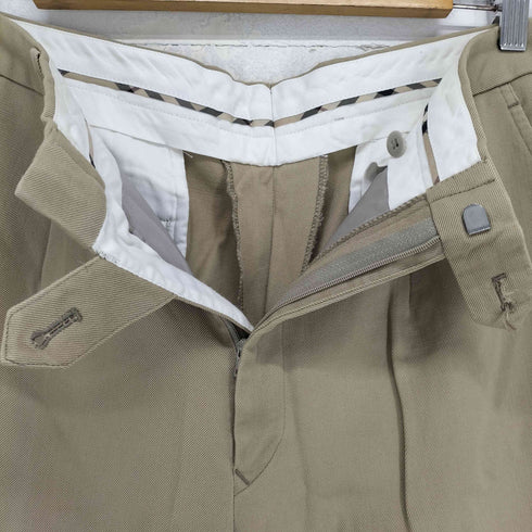 バーバリーロンドン BURBERRY LONDON タックワイドスラックスパンツ メンズ ウエスト85