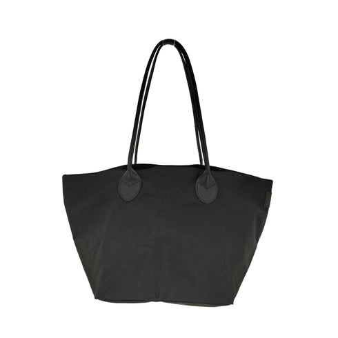 エルベシャプリエ Herve Chapelier レザーハンドル ナイロン舟型 トートバッグ M レディース M