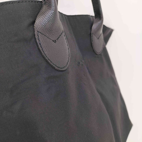 エルベシャプリエ Herve Chapelier レザーハンドル ナイロン舟型 トートバッグ M レディース M