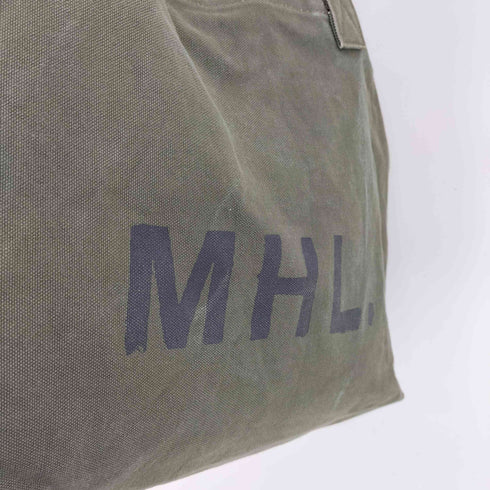 エムエイチエル MHL. CANVAS LOGO TOTE ロゴ キャンバストートバッグ レディース