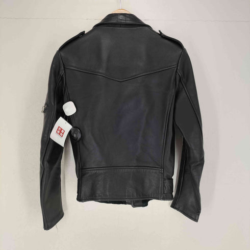 トリプルシックスレザーウェア 666 Leather Wear ダブルライダースジャケット レディース DE:32