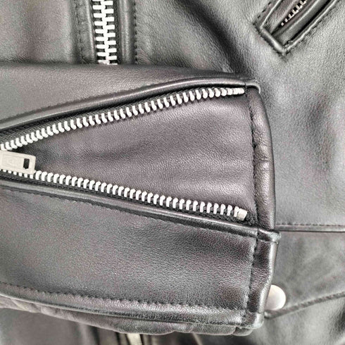 トリプルシックスレザーウェア 666 Leather Wear ダブルライダースジャケット レディース DE:32