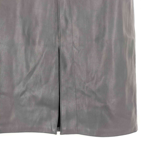 ザラ ZARA センタースリット フェイクレザー スカート レディース S