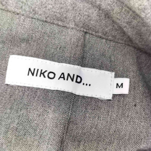 ニコアンド niko and... セットアップ ノーカラーシャツ ワイドパンツ メンズ JPN:M