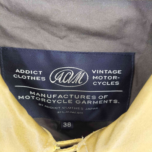 ADDICT CLOTHES WAXED COTTON COACH JACKET ワックスドコットン コーチジャケット メンズ 38