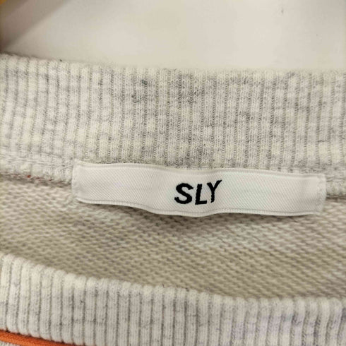 スライ SLY PIPING LINE スウェット レディース FREE
