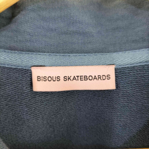 BISOUS SKATEBOARDS ハーフジップ ラガースウェットポロ メンズ ONE SIZE