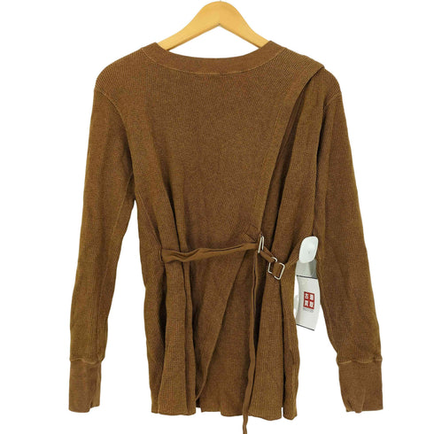 アンフィル unfil WOOL & COTTON WAFFLE BELTED PULLOVER レディース JPN:0