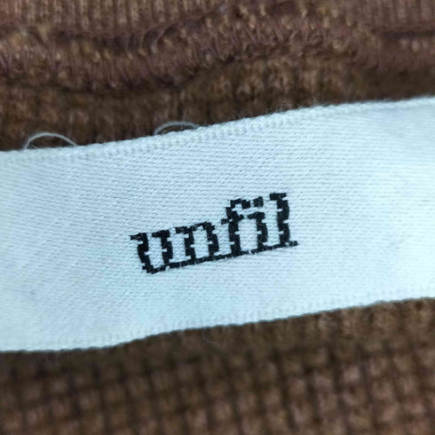 アンフィル unfil WOOL & COTTON WAFFLE BELTED PULLOVER レディース JPN:0