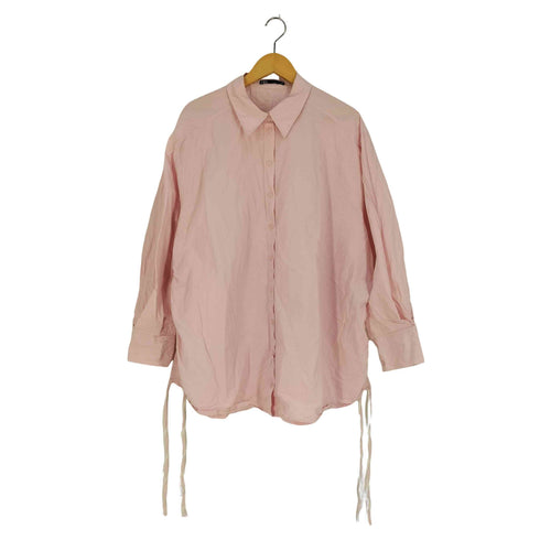 ザラ ZARA サイドスリット デザインシャツ レディース import:XL