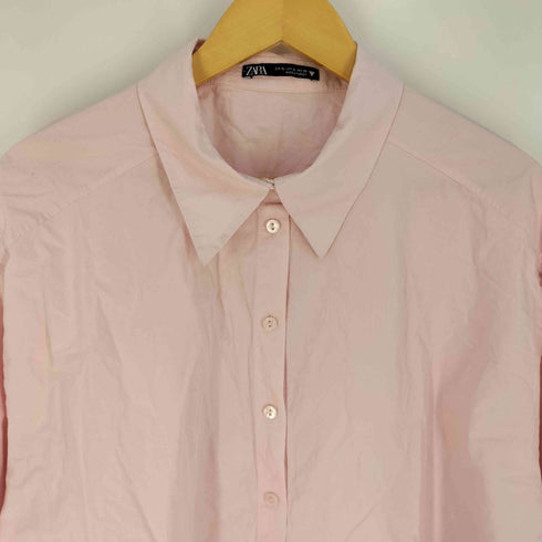 ザラ ZARA サイドスリット デザインシャツ レディース import:XL