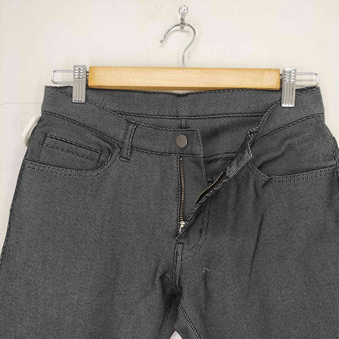 カルバンクライン CALVIN KLEIN ストライプ柄コットンストレートパンツ レディース 29